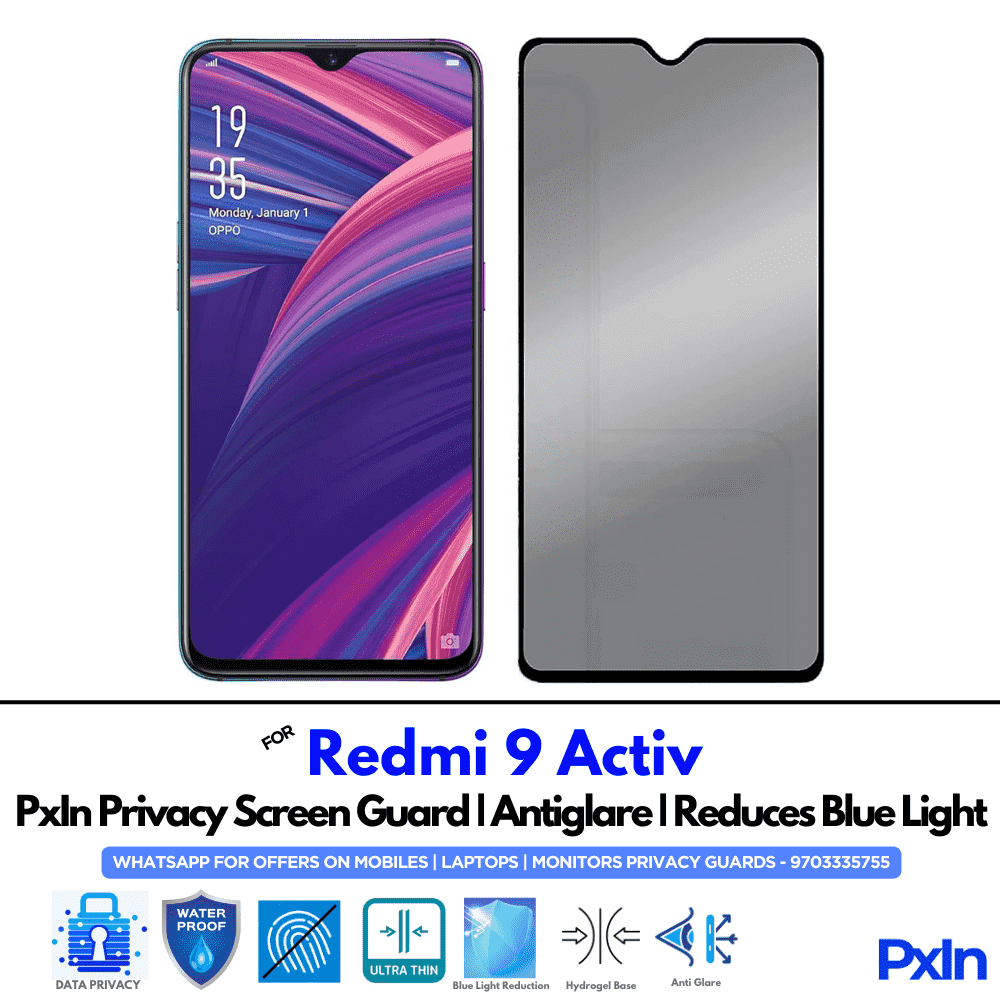Redmi 9 Activ Mobile Privacy Screen Guard Redmi 9 Activ Mobile Privacy Screen Guard
