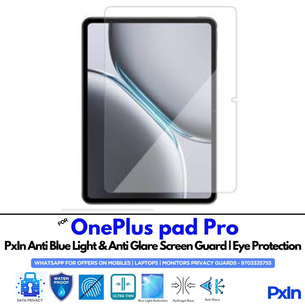 OnePlus pad Pro Anti Blue light Screen Guard OnePlus pad Pro Anti Blue light Screen Guard