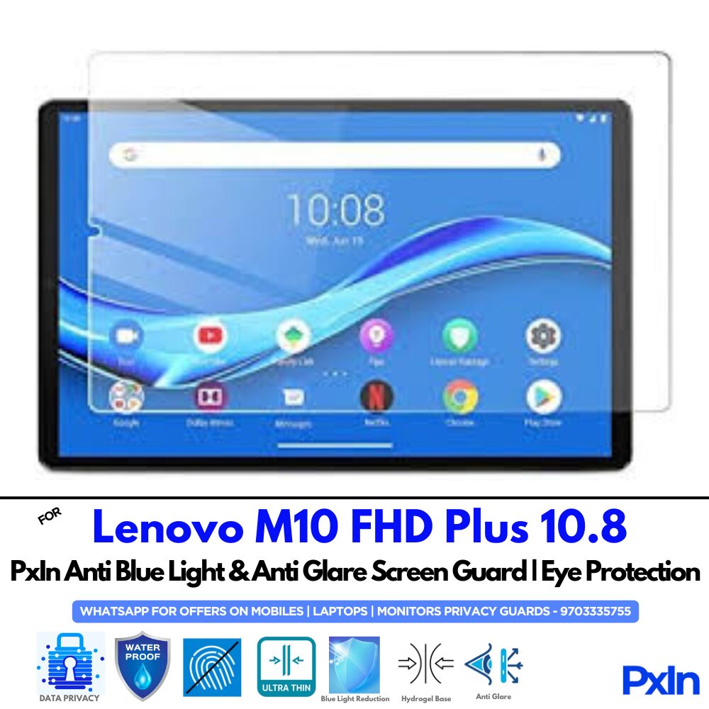 Lenovo M10 FHD Plus 10.8 Tab Anti Blue light Screen Guard Lenovo M10 FHD Plus 10.8 Tab Anti Blue light Screen Guard