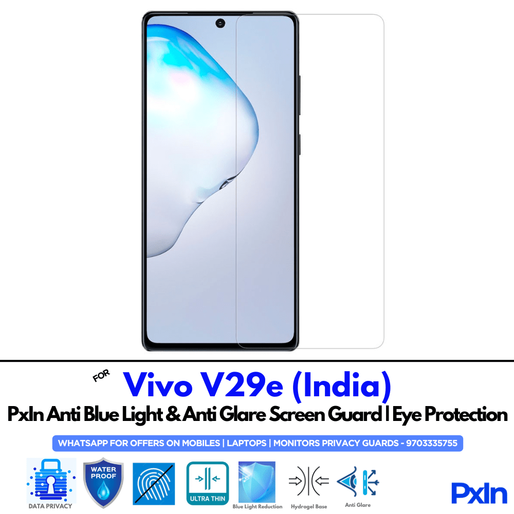 Vivo V29e (India) Mobile Anti Bluelight Screen Guard Vivo V29e (India) Mobile Anti Bluelight Screen Guard
