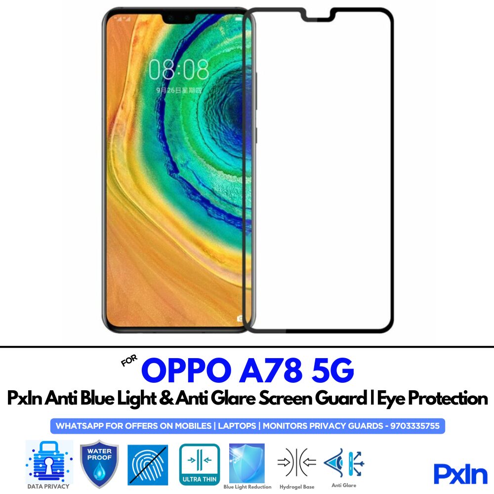 OPPO A78 5G Mobile Anti Bluelight Screen Guard OPPO A78 5G Mobile Anti Bluelight Screen Guard