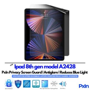 Ipad 8th gen model A2428 Privacy Screen Guard