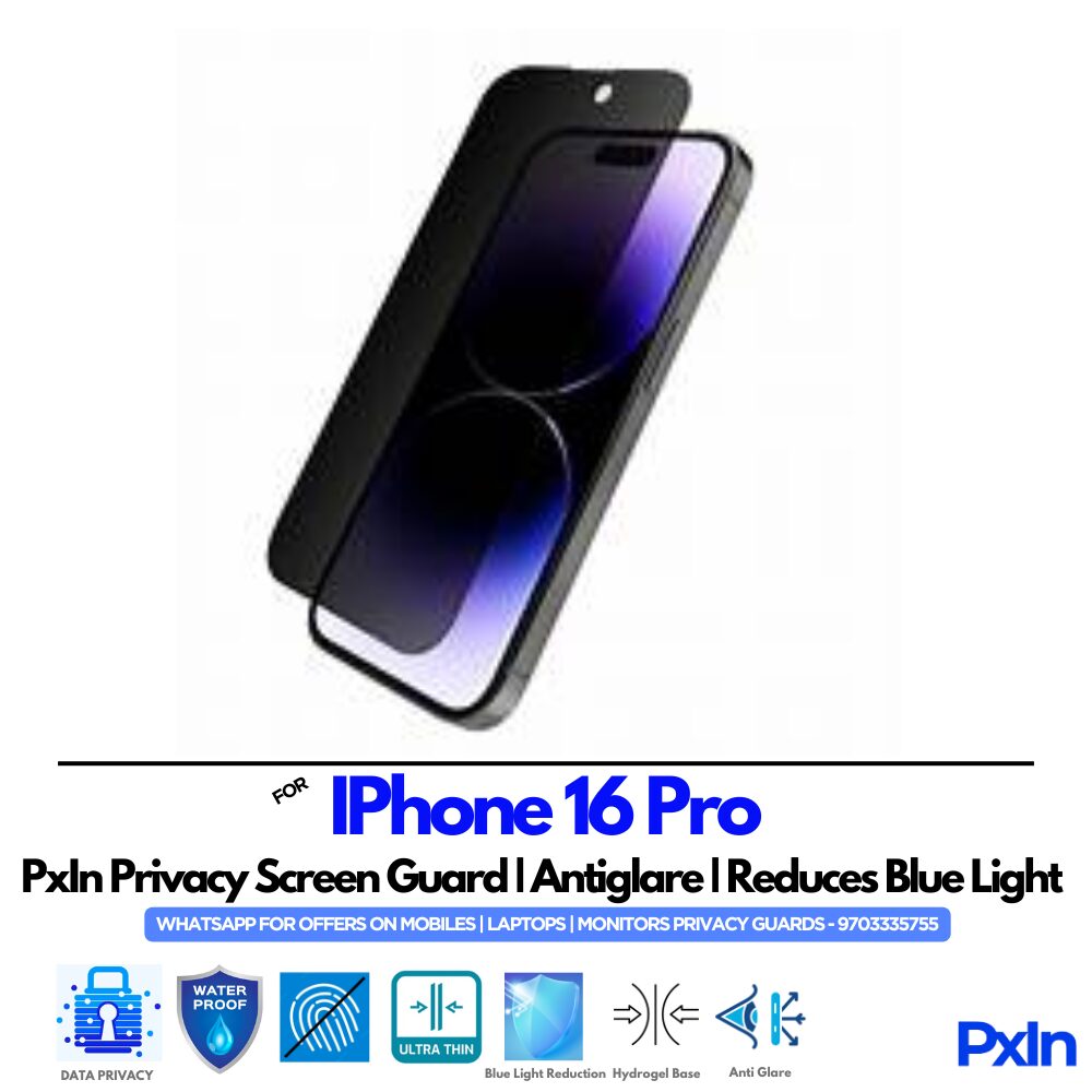 iPhone 16 Pro Privacy Screen Guard iPhone 16 Pro Privacy Screen Guard