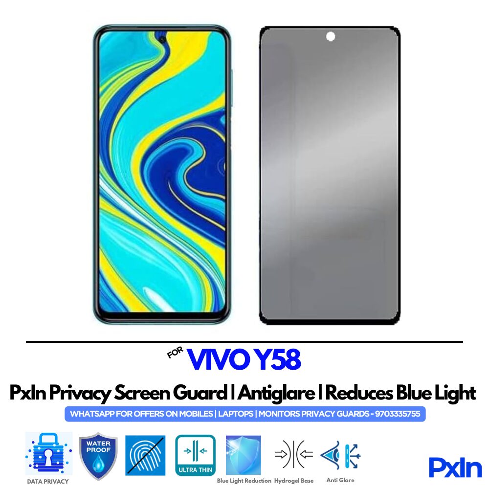 VIVO Y58 Mobile Privacy Screen Guard VIVO Y58 Mobile Privacy Screen Guard