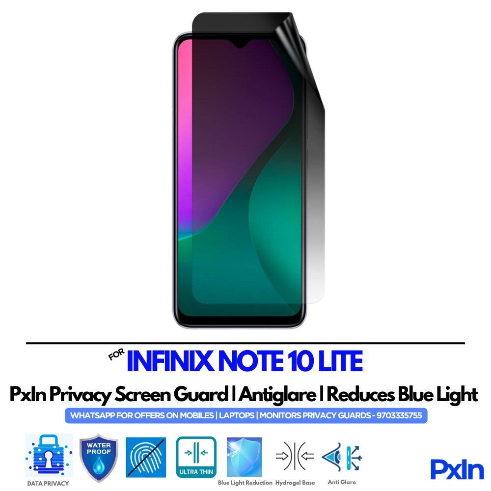 INFINIX NOTE 10 LITE Mobile Privacy Screen Guard INFINIX NOTE 10 LITE Mobile Privacy Screen Guard