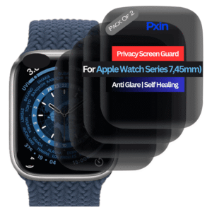Apple Watch Series 7 (GPS + Cellular, 45mm) Smartwatch Privacy Screen Guard for | Privacy Filter | Anti-Glare, Fingerprint Resistant (Pack of 2)