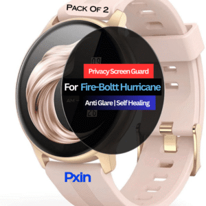 Fire-Boltt Hurricane Smartwatch Privacy Screen Guard for | Privacy Filter | Anti-Glare, Fingerprint Resistant (Pack of 2)