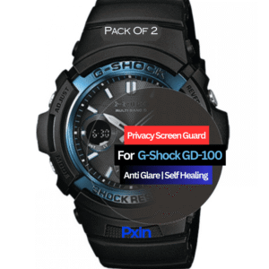G-Shock GD-100 Smartwatch Privacy Screen Guard for | Privacy Filter | Anti-Glare, Fingerprint Resistant (Pack of 2)
