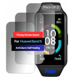 Huawei Band 9 Smartwatch Privacy Screen Guard for | Privacy Filter | Anti-Glare, Fingerprint Resistant (Pack of 2)