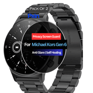 Michael Kors Gen 6 Smartwatch Privacy Screen Guard for | Privacy Filter | Anti-Glare, Fingerprint Resistant (Pack of 2)