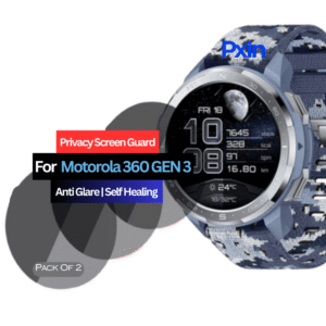 Motorola 360 GEN 3 Smartwatch Privacy Screen Guard for | Privacy Filter | Anti-Glare, Fingerprint Resistant (Pack of 2)