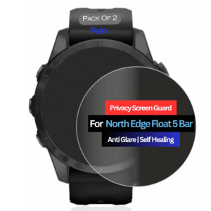 North Edge Float 5 Bar Smartwatch Privacy Screen Guard for | Privacy Filter | Anti-Glare, Fingerprint Resistant (Pack of 2)