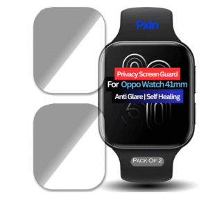 Oppo Watch 41mm Privacy Screen Guard for | Privacy Filter | Anti-Glare, Fingerprint Resistant (Pack of 2)