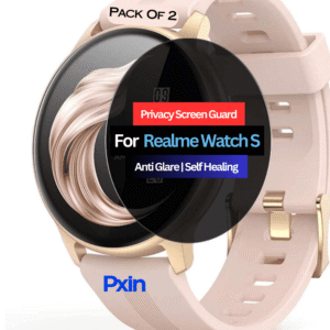 Realme Watch S Smartwatch Privacy Screen Guard for | Privacy Filter | Anti-Glare, Fingerprint Resistant (Pack of 2)
