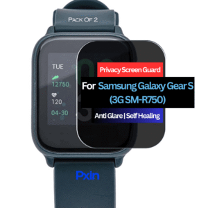 Samsung Galaxy Gear S (3G SM-R750) Smartwatch Privacy Screen Guard for | Privacy Filter | Anti-Glare, Fingerprint Resistant (Pack of 2)