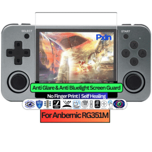 Anti-Blue & Anti-Glare Screen Guard for Anbernic RG351M Gaming Console