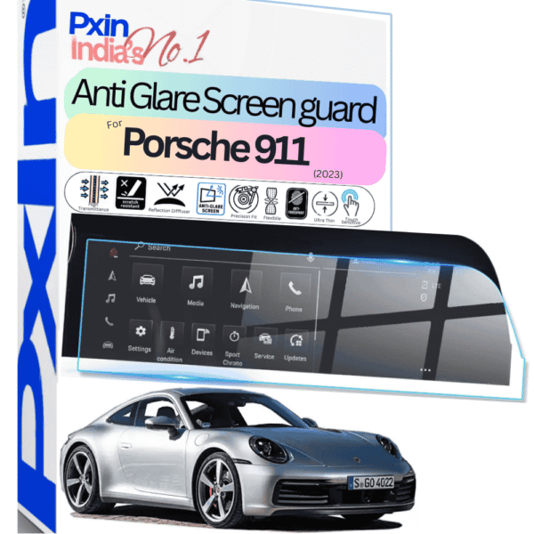 Anti Glare Screen Guard for Porsche 911 (2023) Car Infotainment | No.1