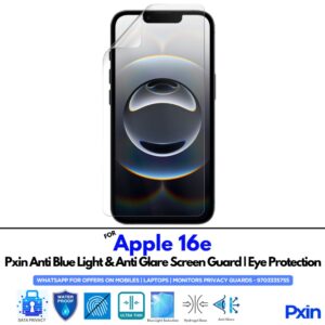 Anti Blue Light and Anti Glare Screen Guard for Apple 16e