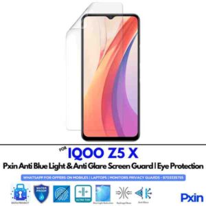 Anti Blue Light and Anti Glare Screen Guard for IQOO Z5 X Mobile