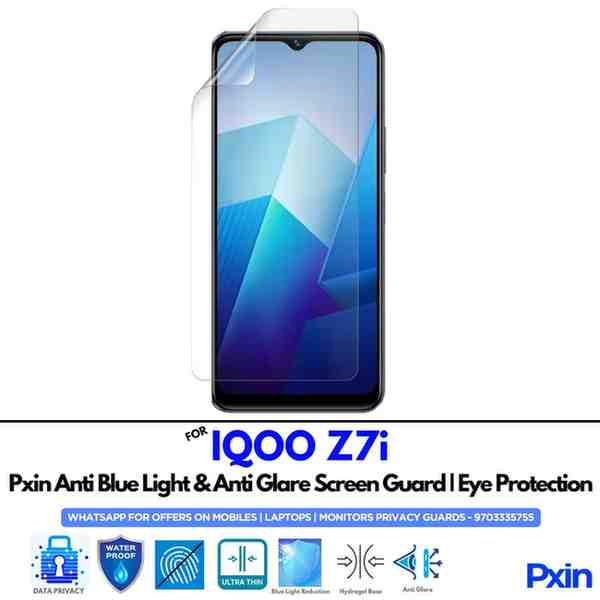 Anti Blue Light and Anti Glare Screen Guard for IQOO Z7i Mobile Anti Blue Light and Anti Glare Screen Guard for IQOO Z7i Mobile