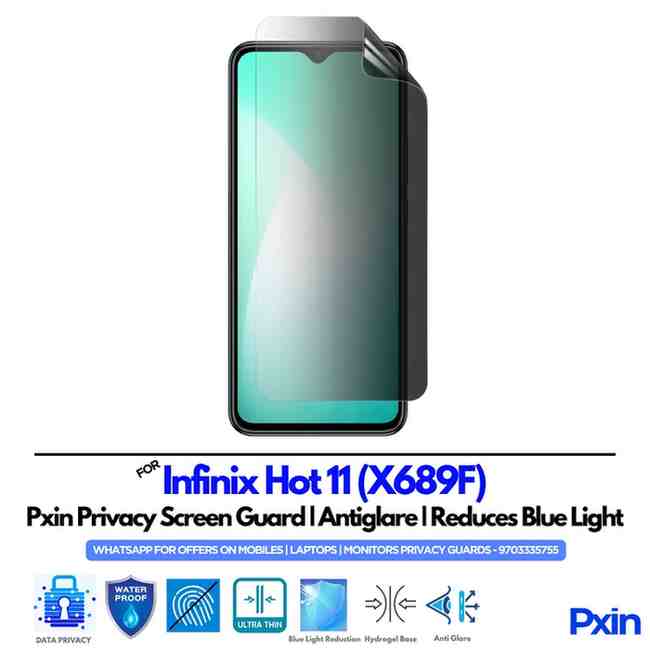 InfinixHot11X689F Mobile Privacy Screen Guard InfinixHot11X689F Mobile Privacy Screen Guard