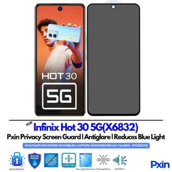 InfinixHot305GX6832 Mobile Privacy Screen Guard InfinixZero8i Mobile Privacy Screen Guard