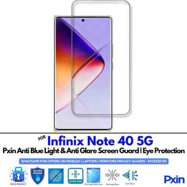 Infinix Note 40 5G Mobile Anti Bluelight and Anti glare Screen Guard Infinix Note 40 5G Mobile Anti Bluelight and Anti glare Screen Guard
