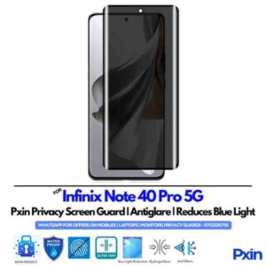 Infinix Note 40 Pro 5G Mobile Privacy Screen Guard