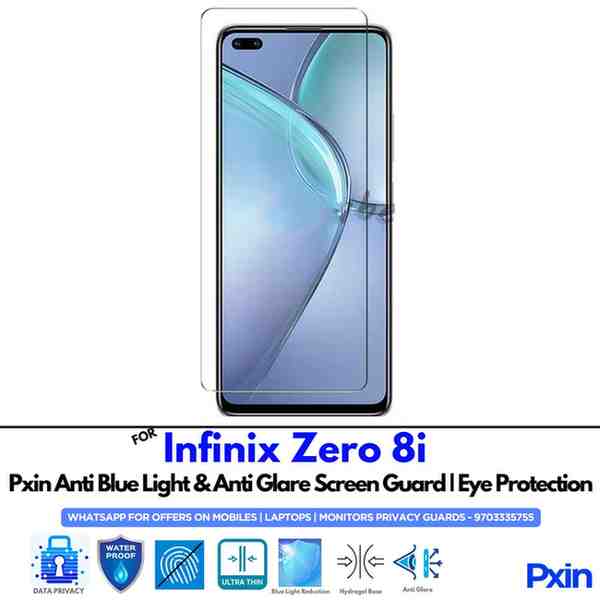 InfinixZero8i Mobile Anti Bluelight and Anti glare Screen Guard Infinix Zero 8i Mobile Anti Bluelight and Anti glare Screen Guard