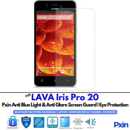 LAVAIrisPro20 Mobile Anti Bluelight and Anti glare Screen Guard LAVAIrisPro20 Mobile Anti Bluelight and Anti glare Screen Guard