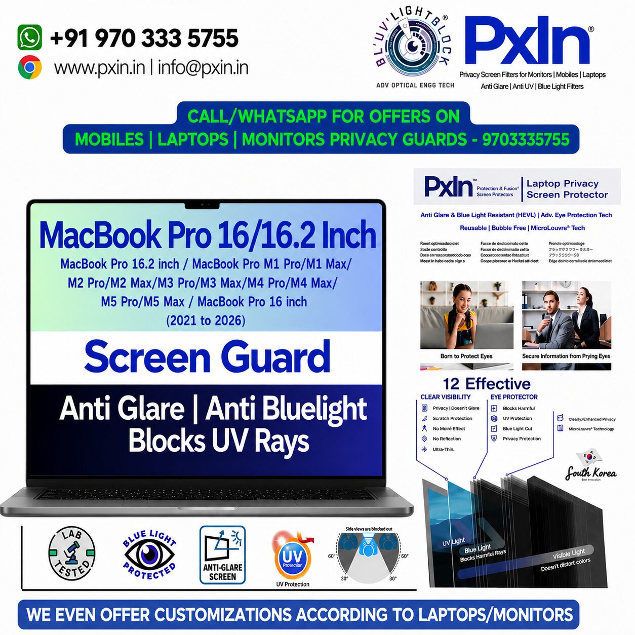 MacBook Pro 16 16.2 inch Antiglare Antiblue Screen guard MacBook Pro 16 16.2 inch Antiglare Antiblue Screen guard