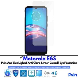 MotorolaE6S Mobile Anti Bluelight and Anti glare Screen Guard