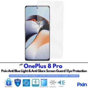 OnePlus8Pro Mobile Anti Bluelight and Anti glare Screen Guard