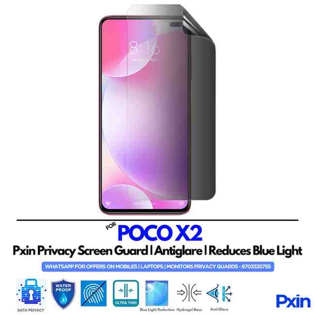 POCO X2 Mobile Privacy Screen Guard POCO X2 Mobile Privacy Screen Guard