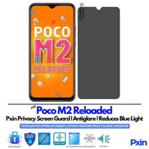 Poco M2 Reloaded Mobile Privacy Screen Guard
