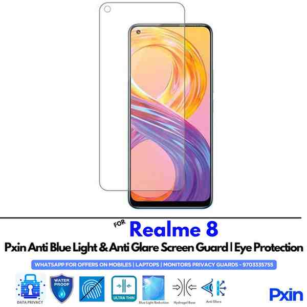 Realme8 Mobile Anti Bluelight and Anti glare Screen Guard Realme8 Mobile Anti Bluelight and Anti glare Screen Guard