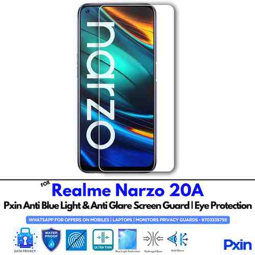RealmeNarzo20A Mobile Anti Bluelight and Anti glare Screen Guard RealmeNarzo20A Mobile Anti Bluelight and Anti glare Screen Guard