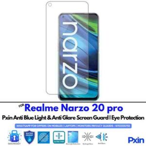 RealmeNarzo20pro Mobile Anti Bluelight and Anti glare Screen Guard
