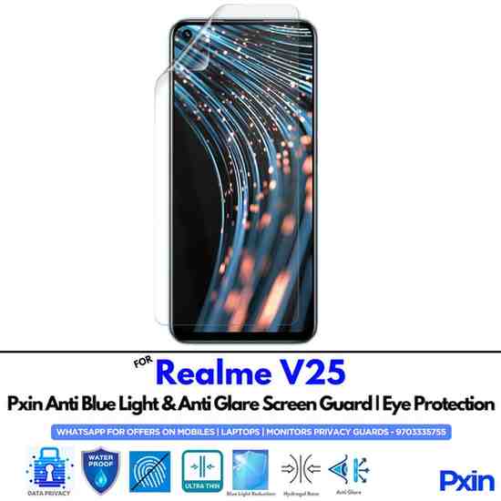 Anti Blue Light and Anti Glare Screen Guard for Realme V25 Mobile Anti Blue Light and Anti Glare Screen Guard for Realme V25 Mobile