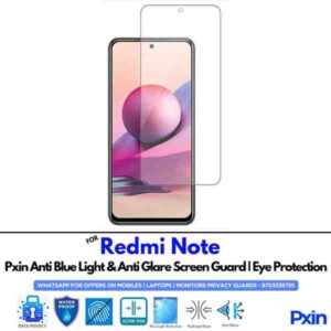 RedmiNote Mobile Anti Bluelight and Anti glare Screen Guard