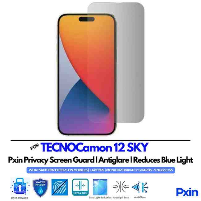 TECNOCamon12SKY Mobile Privacy Screen Guard TECNOCamon12SKY Mobile Privacy Screen Guard
