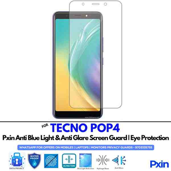 TECNOPOP4 Mobile Anti Bluelight and Anti glare Screen Guard TECNOPOP4 Mobile Anti Bluelight and Anti glare Screen Guard
