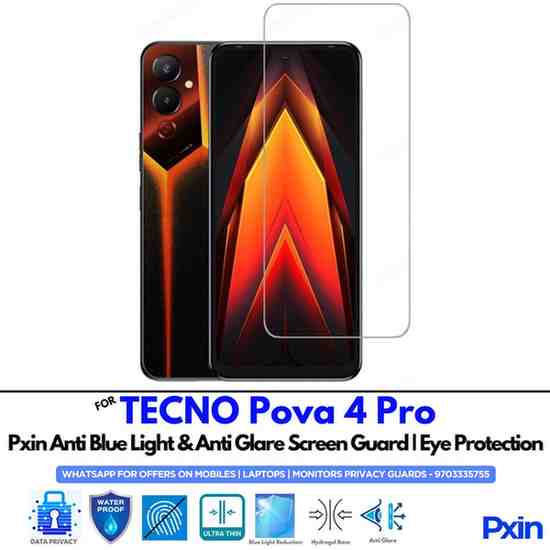 TECNOPova4Pro Mobile Anti Bluelight and Anti glare Screen Guard TECNOPova4Pro Mobile Anti Bluelight and Anti glare Screen Guard