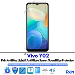 Anti Blue Light and Anti Glare Screen Guard for Vivo Y02 Mobile