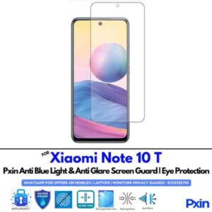 XiaomiNote10T Mobile Anti Bluelight and Anti glare Screen Guard