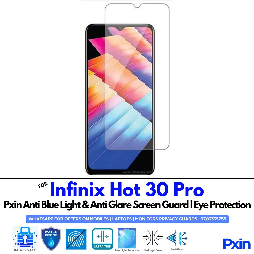 Infinix Hot 30 Pro Anti Glare Screen Guard Infinix Hot 30 Pro Anti Glare Screen Guard