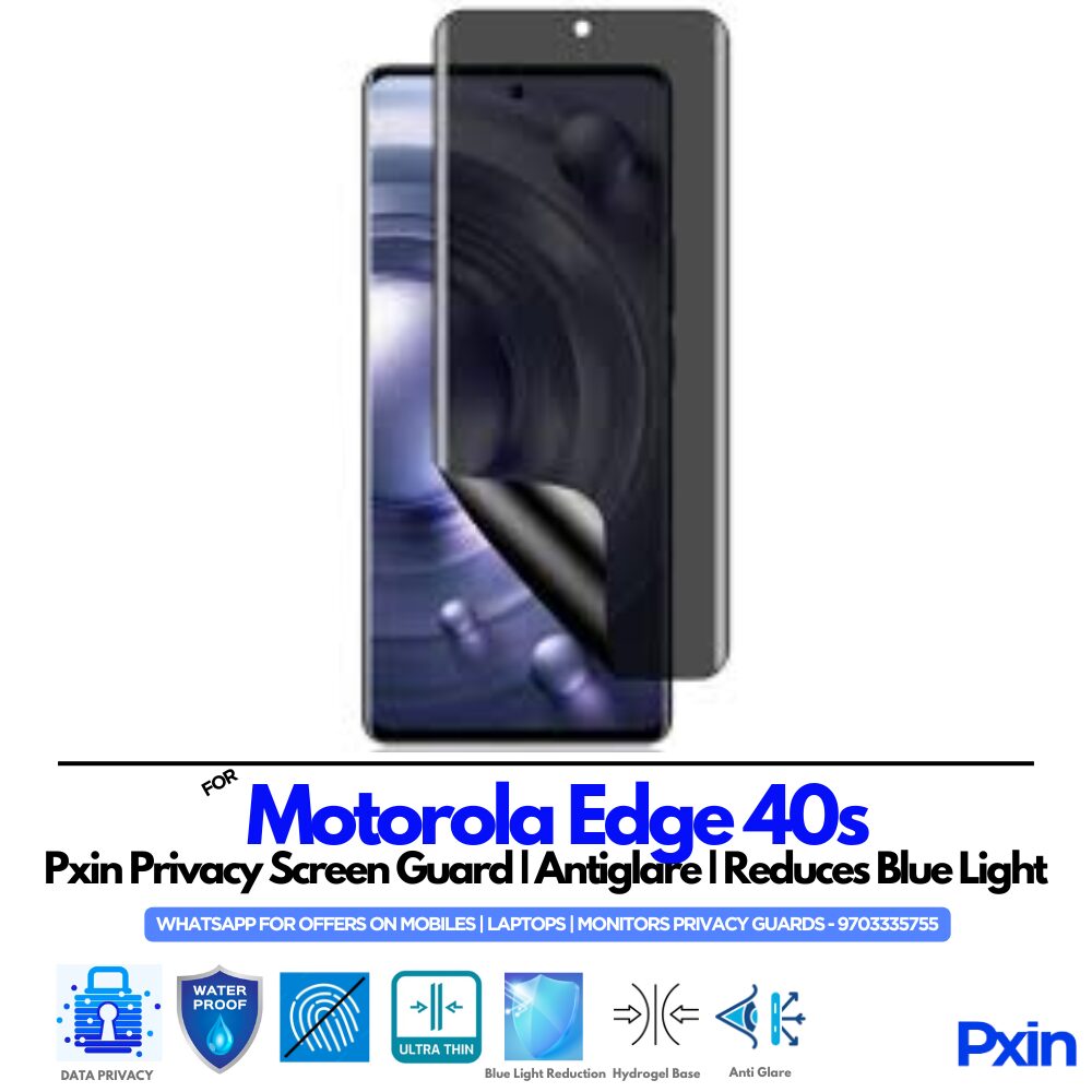Motorola Edge 40s Privacy Screen Guard Motorola Edge 40s Privacy Screen Guard