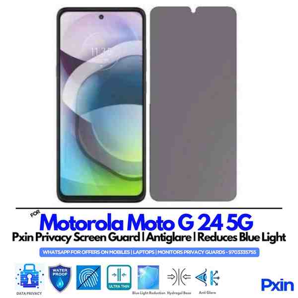 Motorola Moto G24 5G Privacy Screen Guard Motorola Moto G24 5G Privacy Screen Guard
