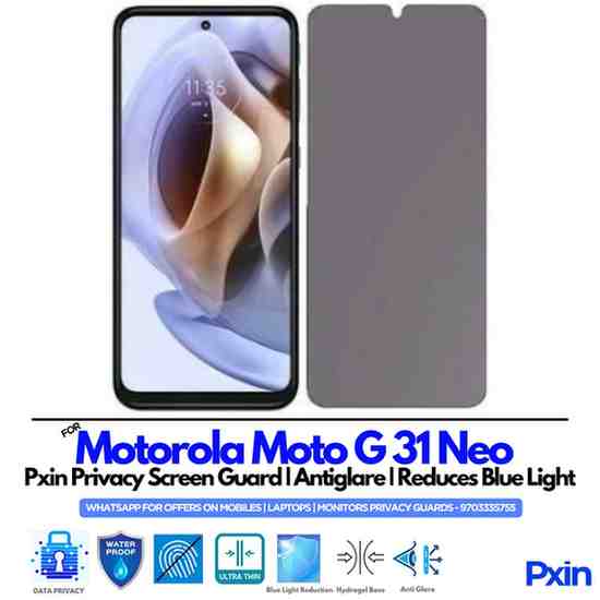 Motorola Moto G31 Neo Privacy Screen Guard Motorola Moto G31 Neo Privacy Screen Guard
