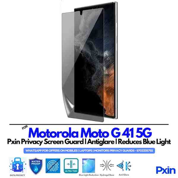 Motorola Moto G41 5G Privacy Screen Guard Motorola Moto G41 5G Privacy Screen Guard